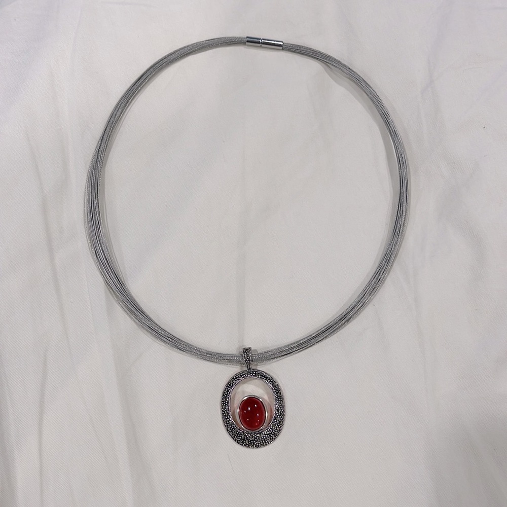 🌟 Beautiful Red Stone Necklace